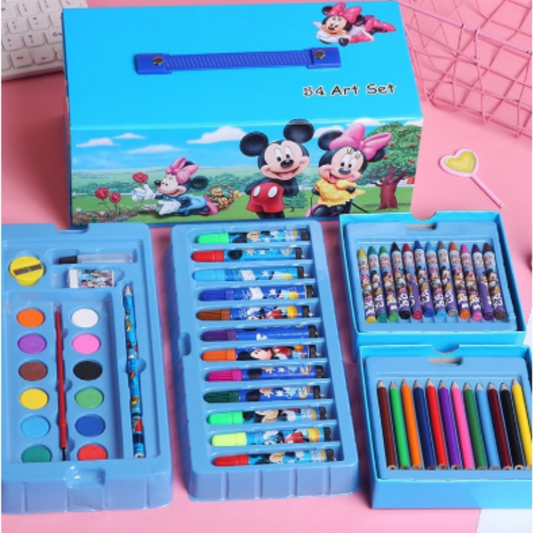 54 Pieces Art Gift Set with Drawers Boys