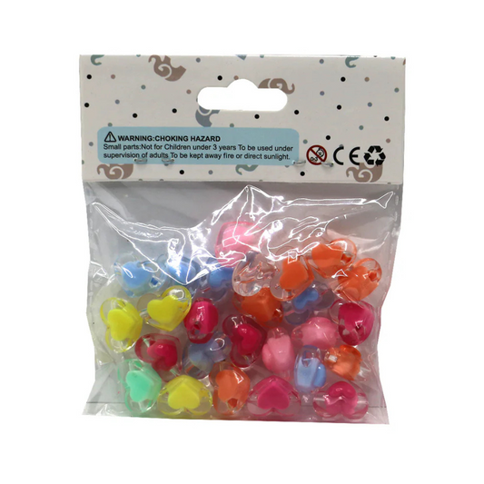 Art and Craft Colorful Heart Beads