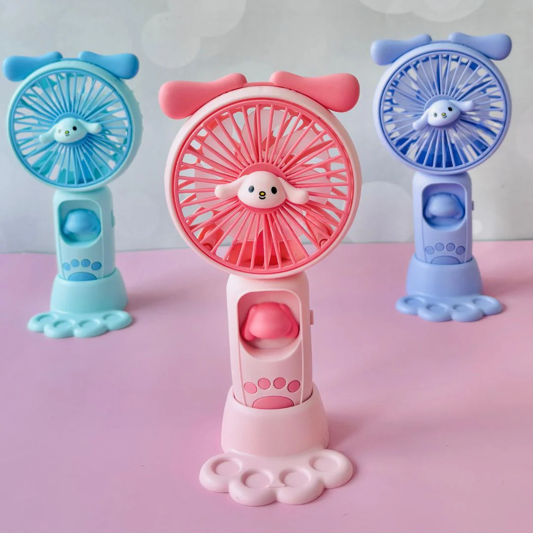 Pink Rabbit Fan Bunny Ears Mini Handheld Portable Fan – SS Stationers