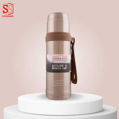 HOMEATIC 596 STEEL WATER BOTTLE 600 ML