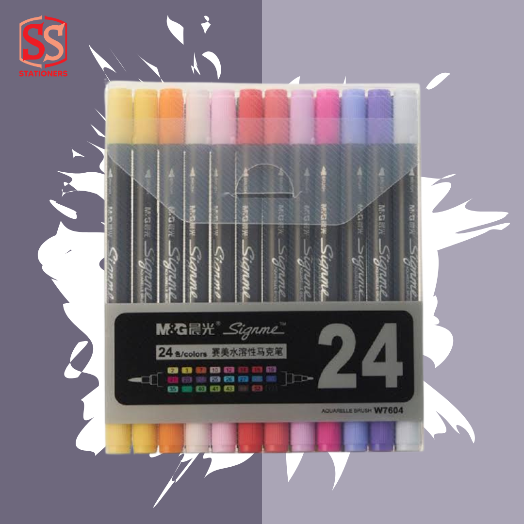 M&G Signme Brush Marker Dual Side 12/18/24/36/48