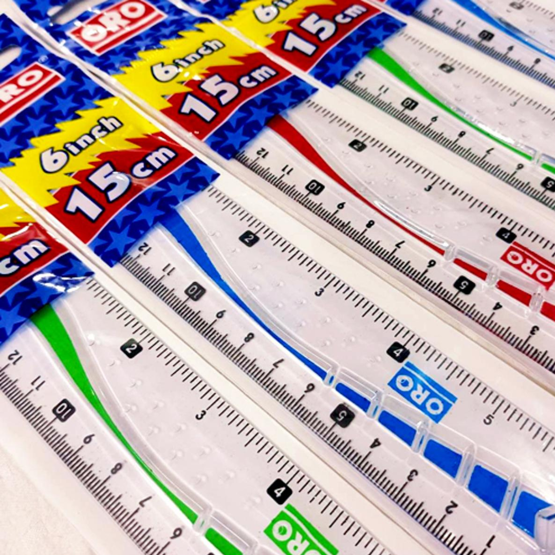 Oro Ruler ORO 6 Inch Plastic Ruler – SS Stationers