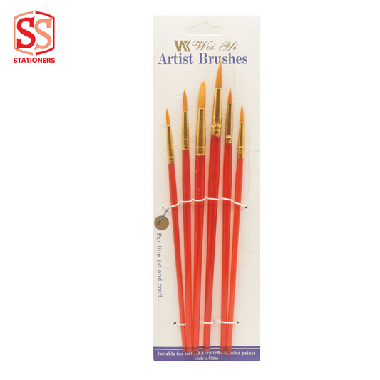 Wei Yi Artist Brushes- 6 pcs