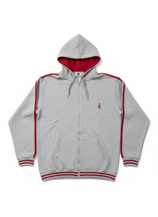 The City School Winter Zipper Hoodie Red