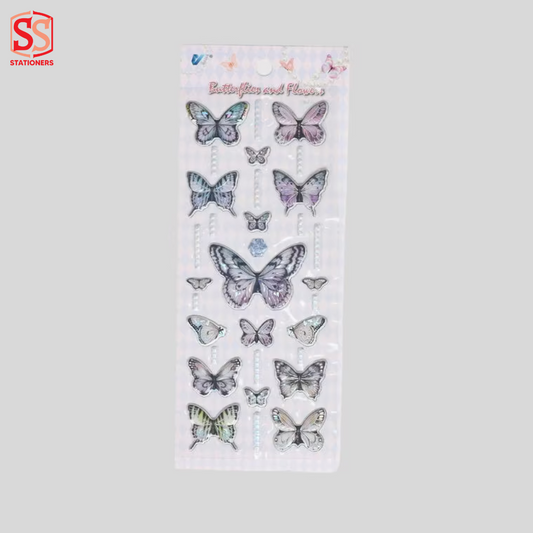 Cartoon Butterfly Pattern Stickers