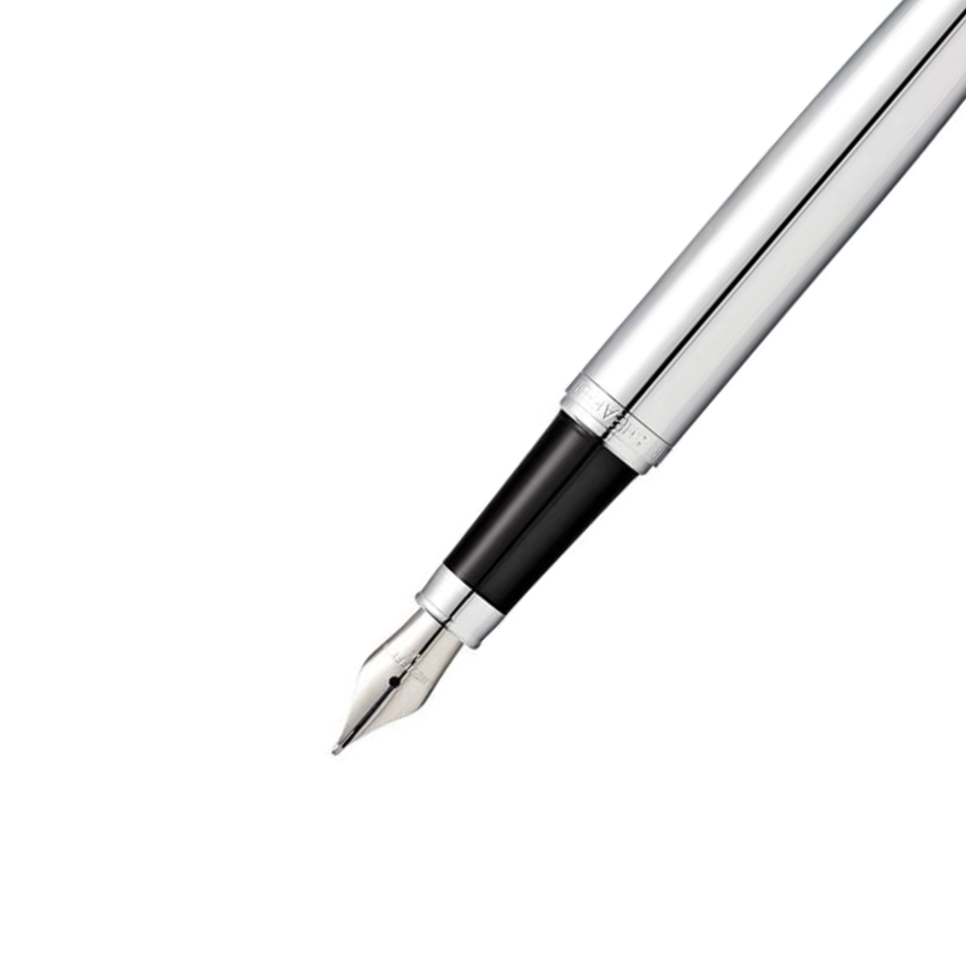 Sheaffer Chrome Silver Tone Fountain Pen