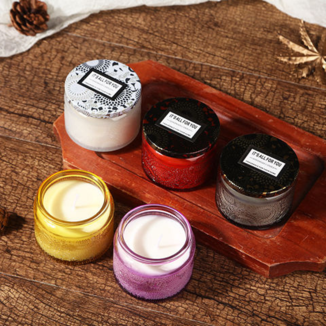 Unique Luxury Candle Jars With Lid