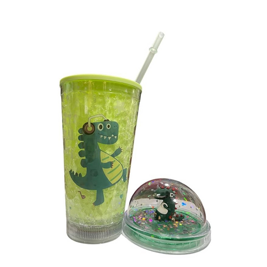 Dino Party/Picnic Drinking Cup with Straw For Kids