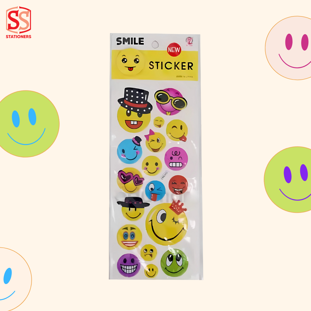 Self Adhesive Smile Emoji Stickers