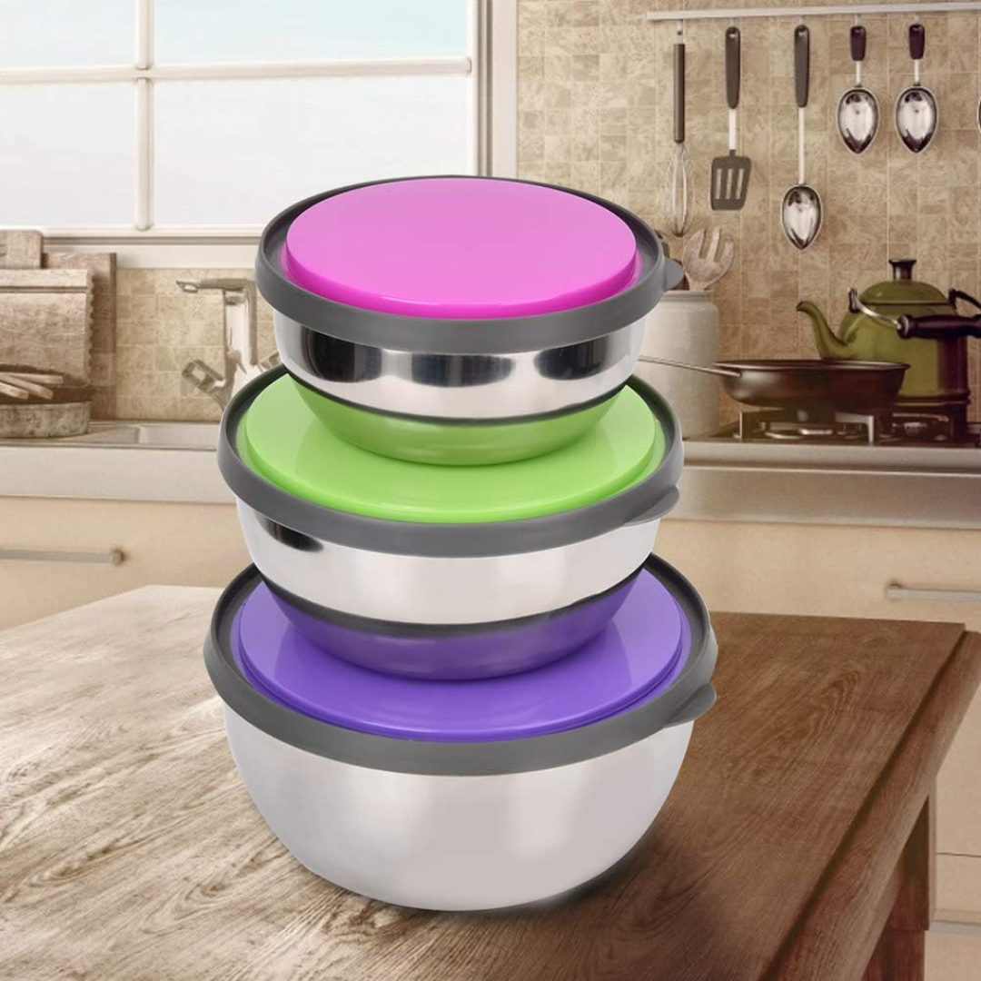 3pcs Stainless Steel Food Containers