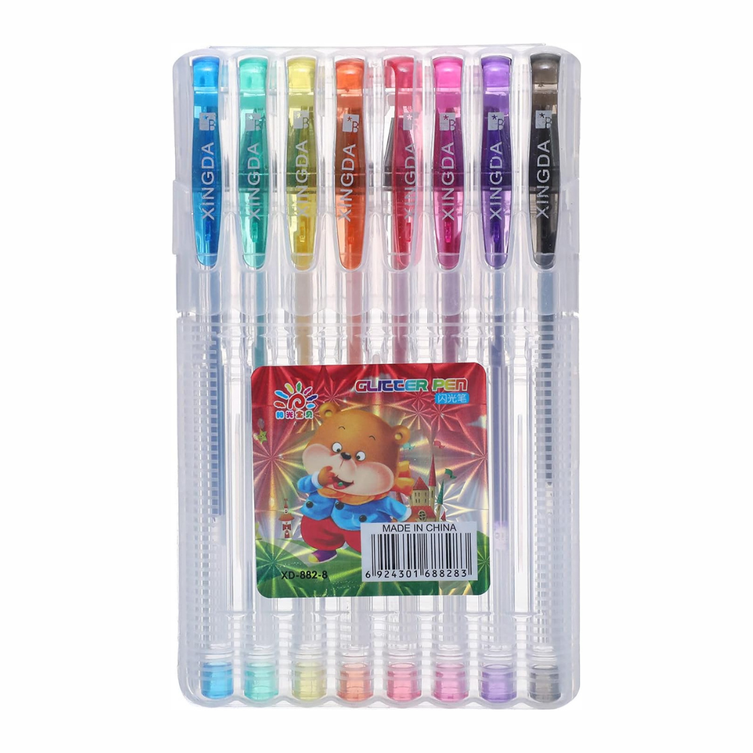 Glitter Pen 8 Pcs Set