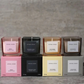 Luxury Square Glass Jar Soy Wax Scented Candles