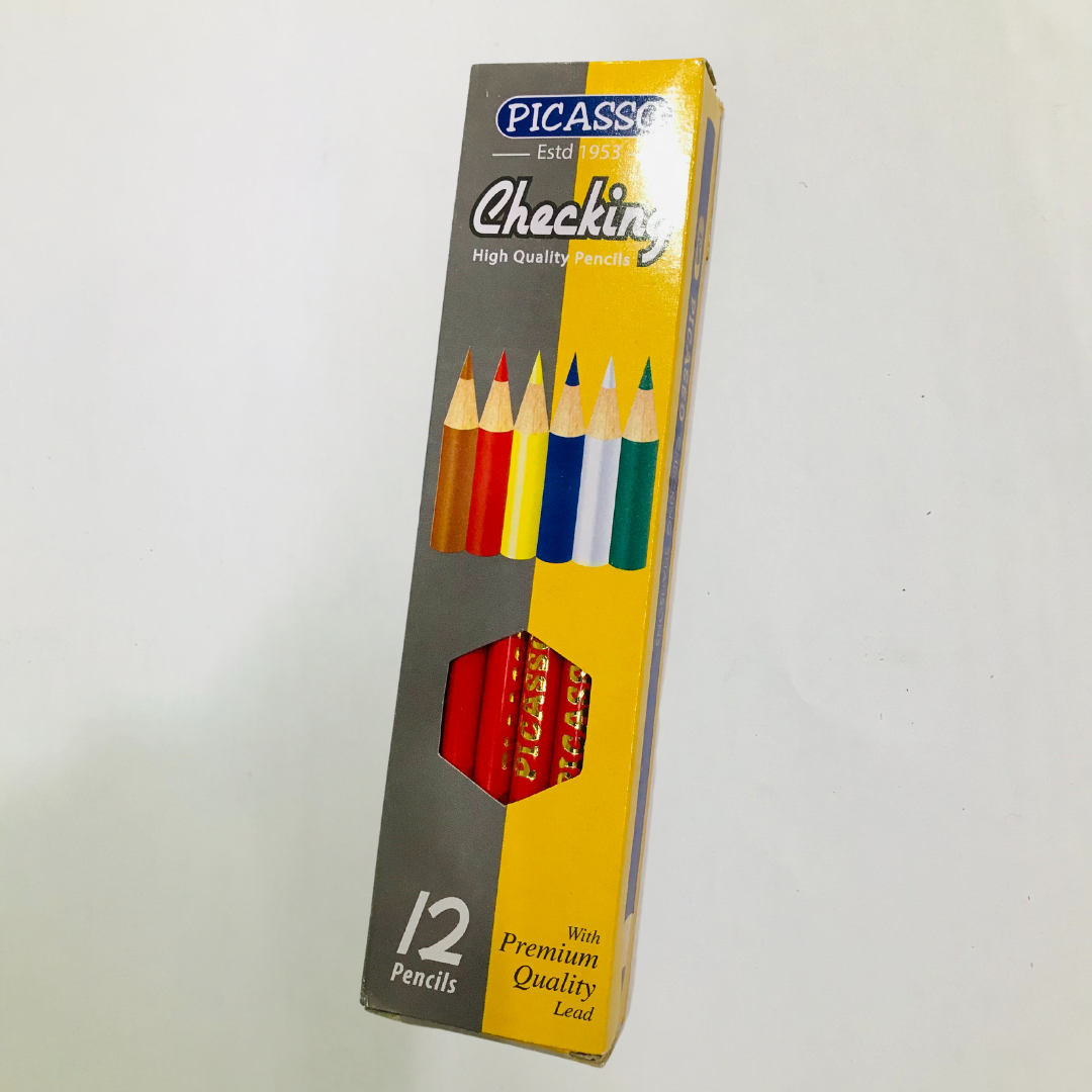 Picasso Checking Pencil Packet 12 Pcs red color