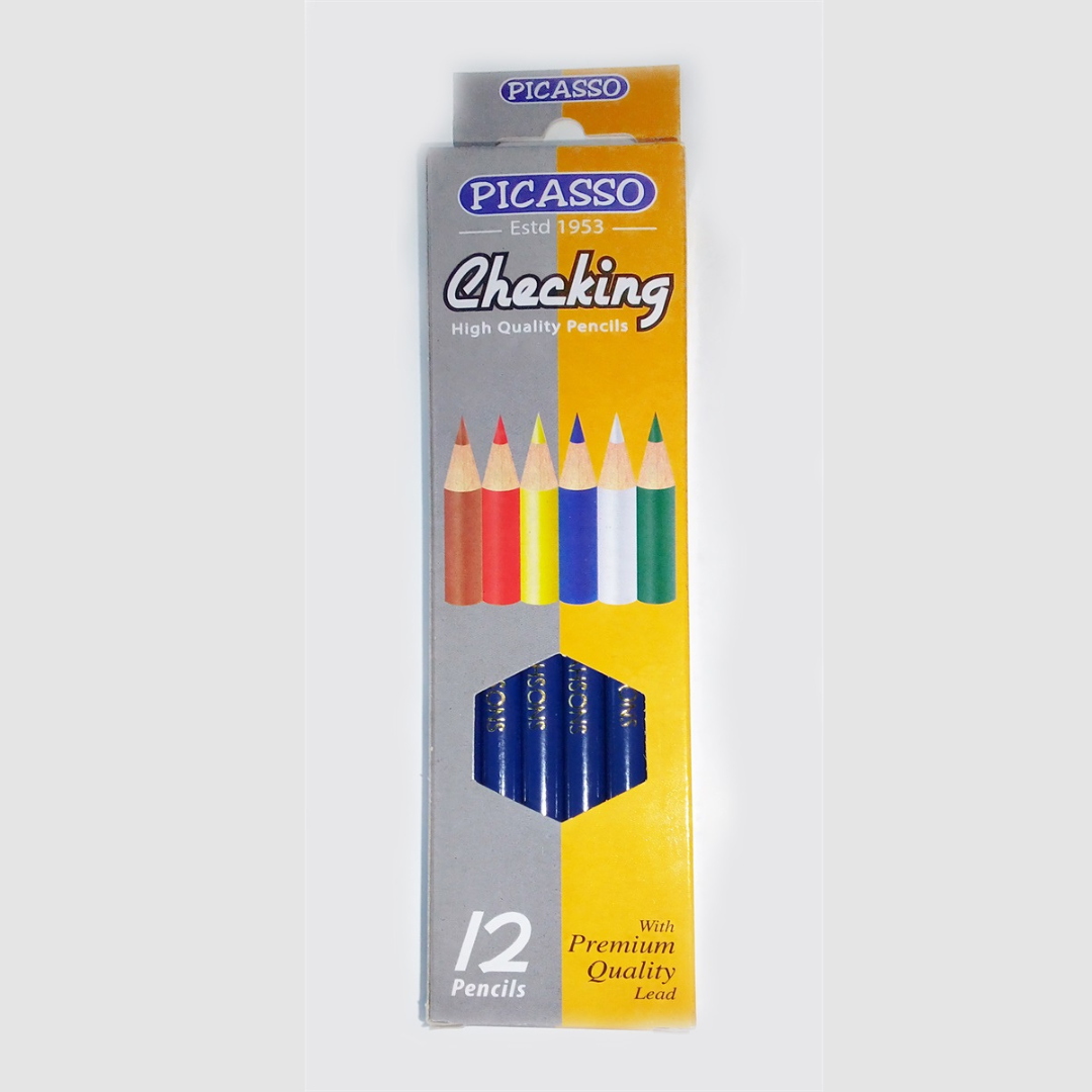 Picasso Checking Pencil blue color Packet 12