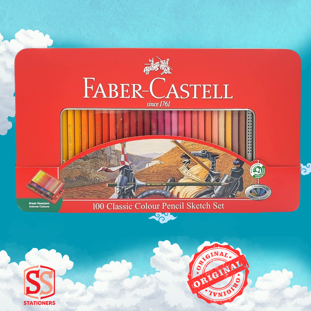 Faber Castell - Classic Color Pencil Set Tin Box 60/100