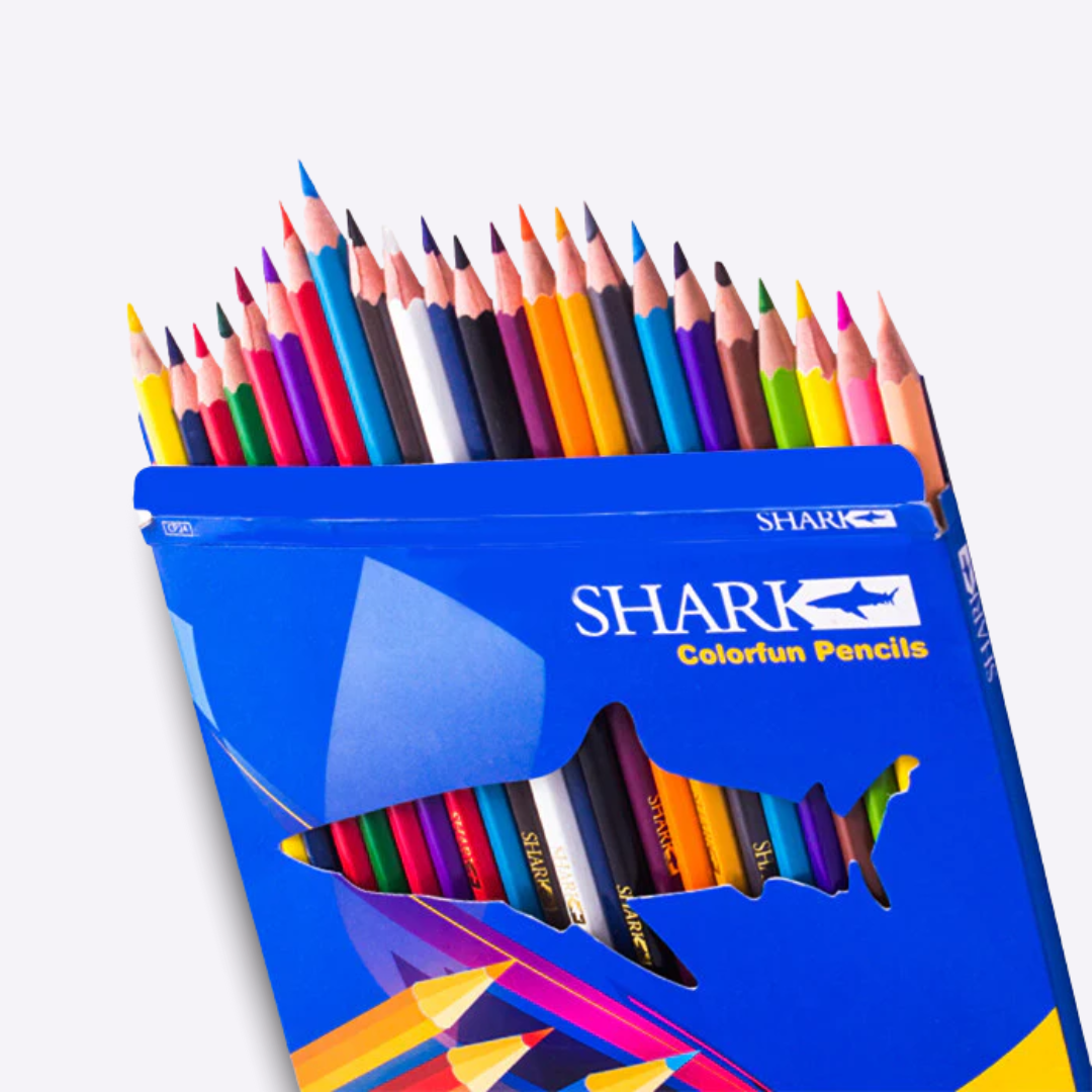 Shark Colour Pencils Set Of 24