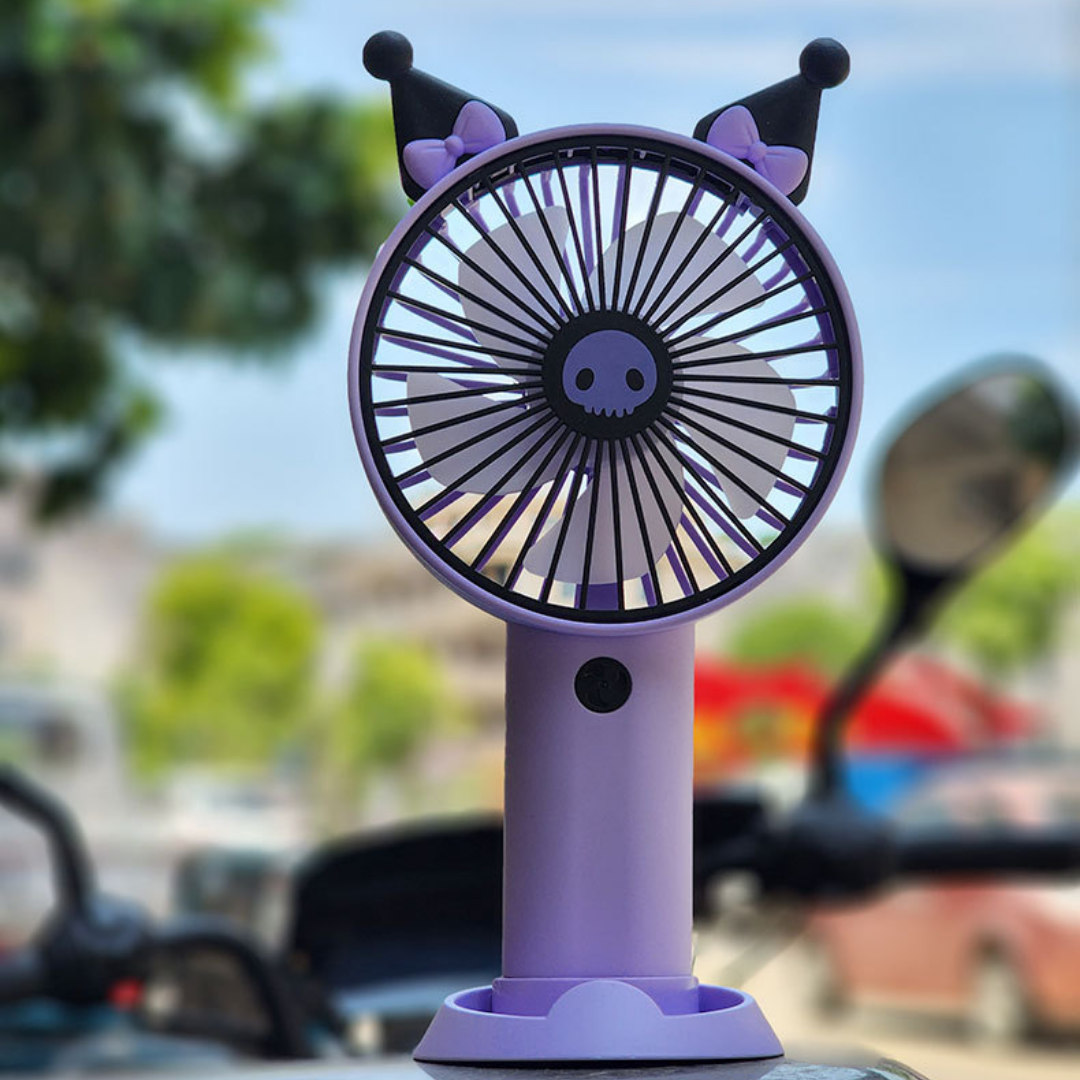 Sanrio Kuromi Theme Mini Fan