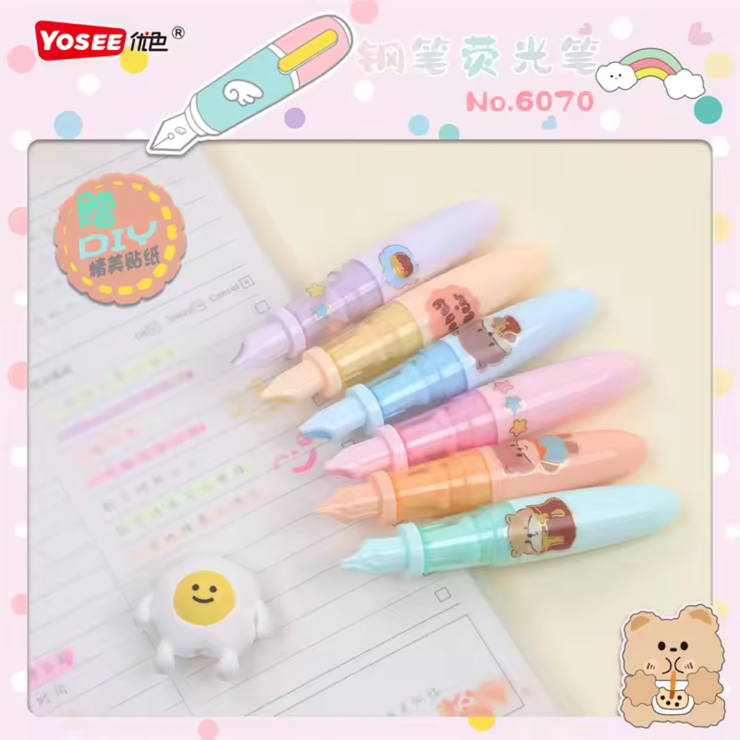Fountain Pen Highlighter Set