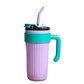 Vibrant Stainless Steel Tumbler with Straw