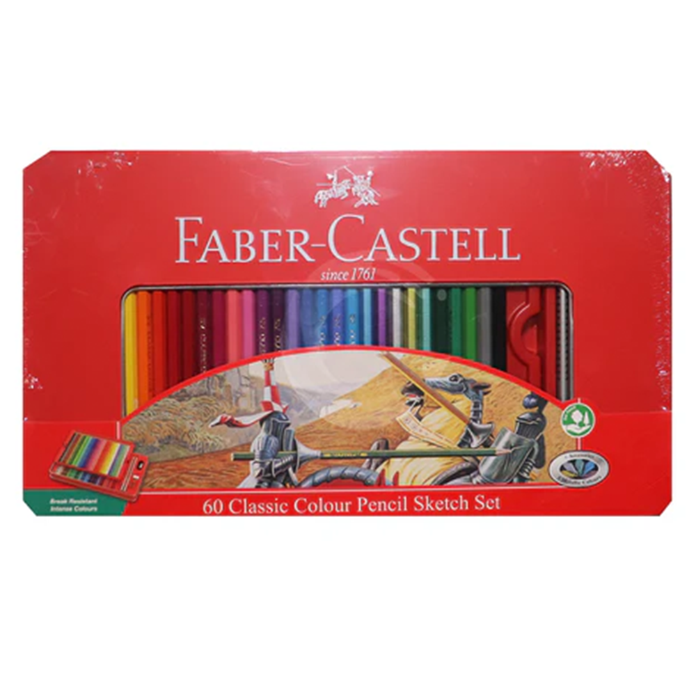 Faber Castell - Classic Color Pencil Set Tin Box 60/100