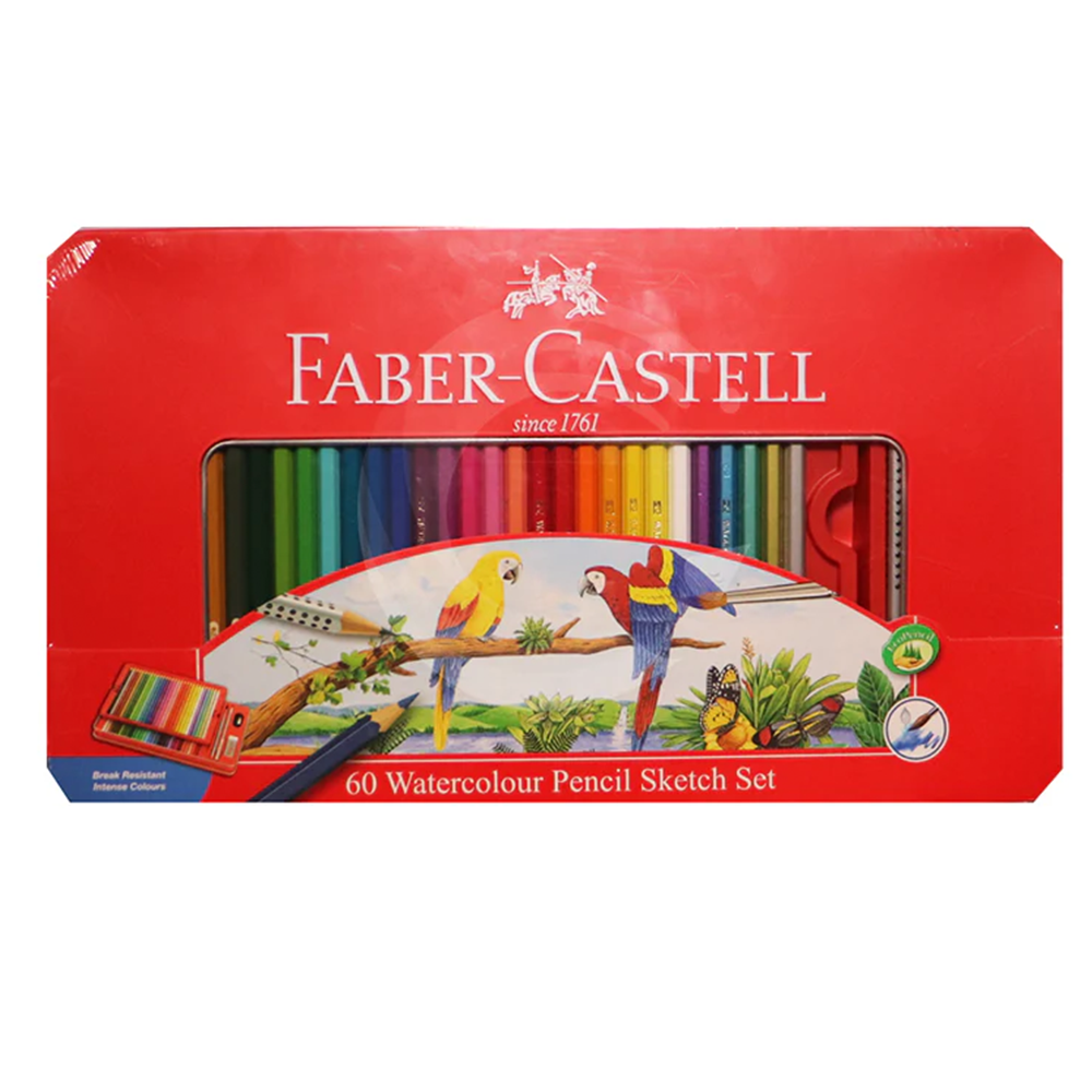 Faber Castell - Water Color Pencil Set Tin Box 60/100