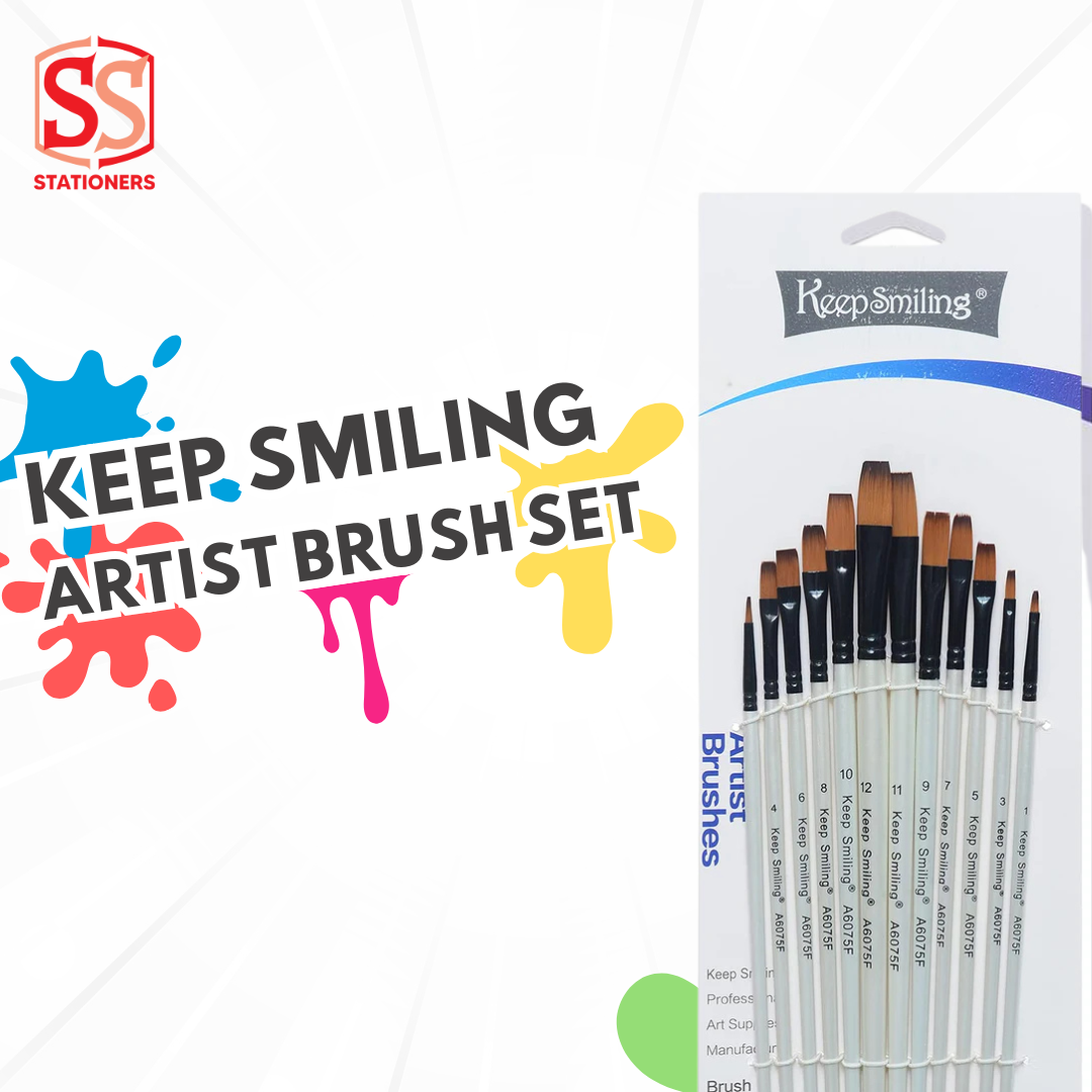 Keep Smiling Artist Brush Set of 12