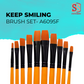 Keep Smiling -A6095F Artist Paint Brush Set of 10