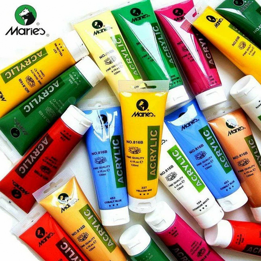 Maries Acrylic Paints Tube Assorted Colours 75ML