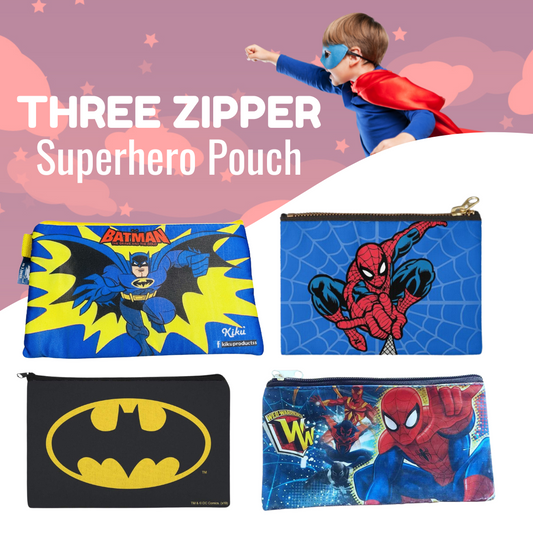 Three Zipper Pouch boys