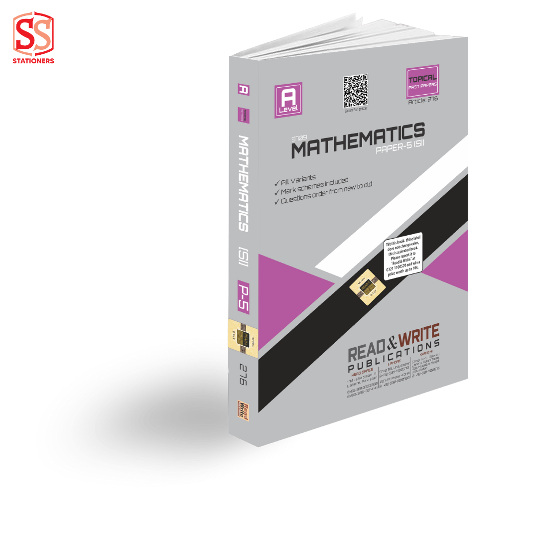 A Level Mathematics Paper 5 (S1) Topical past papers 276 – SS Stationers