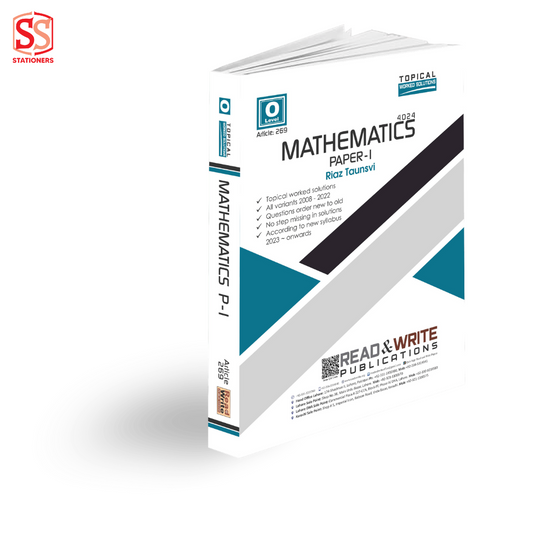 O Level Math Paper-1 Topical Worked Solution 269 By Riaz Taunsvi