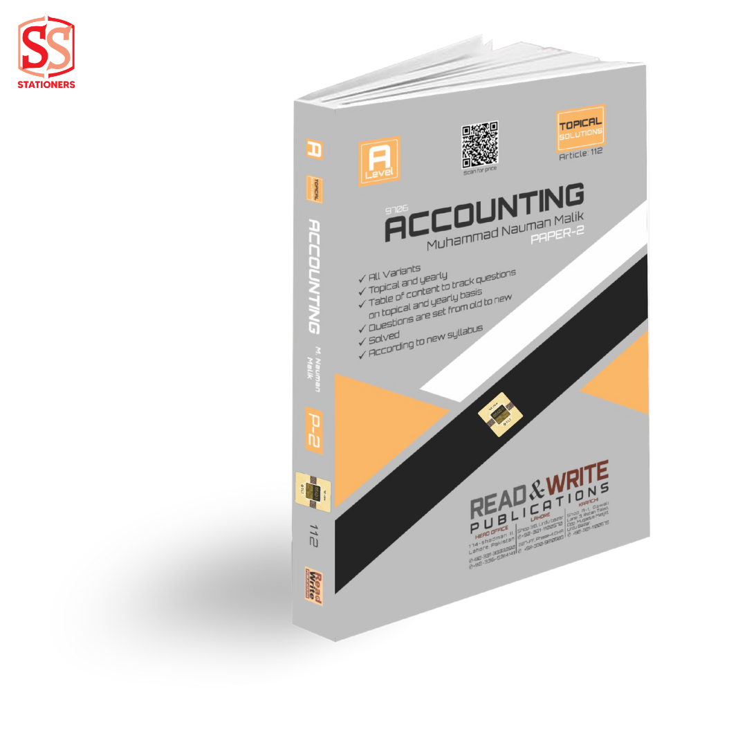 Accounting Paper File AS Level Accounting Paper 2 Topical & Yearly Past Papers 112 – SS ...