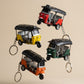 Miniature Auto Rickshaw / Tuk Tuk Metal Keychain