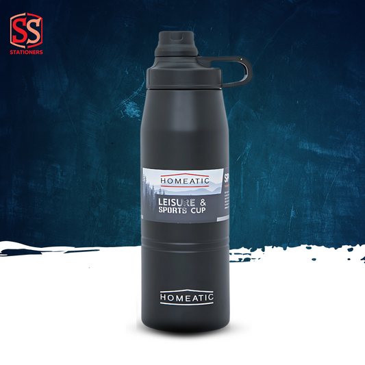 STEEL WATER BOTTLE 900 ML BLACK