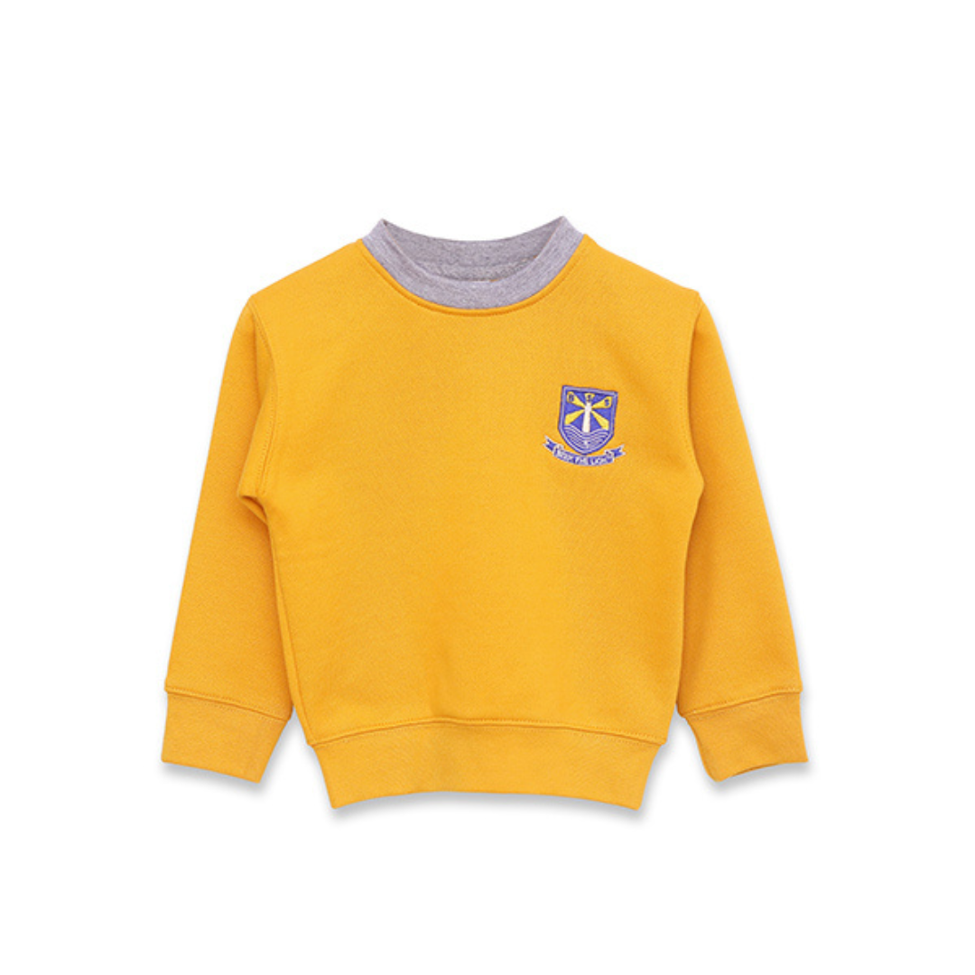 BSS UNISEX CREW NECK F/S SPORTS SHIRT PLAYGROUP TO GRADE 2