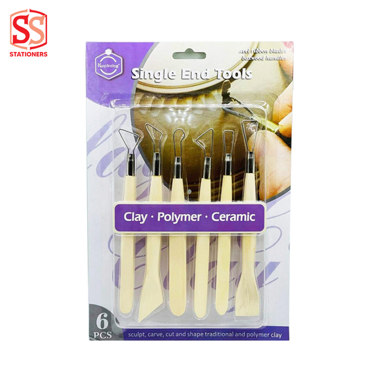 Keep Smiling carving set Single End Tool 6 Pcs