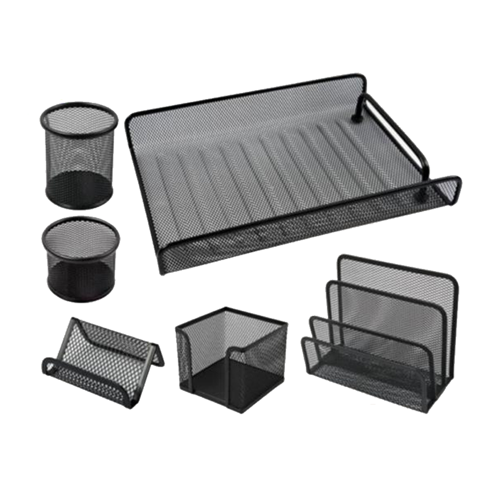 Desk Organizer Metal Office Set (5 pcs)