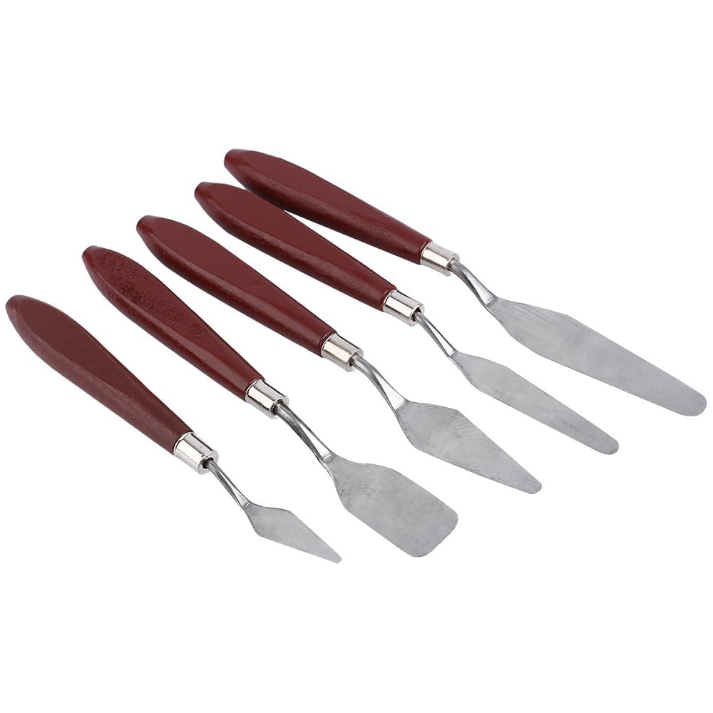 Stainless Steel Palette Knives 5 PCS set