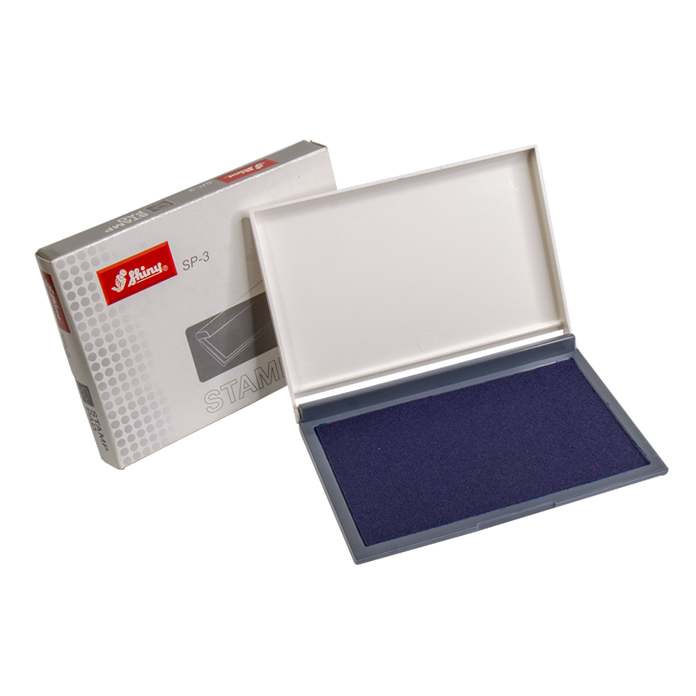 Stamp Pad Triangular Shiny Stamp Pad black/blue/red/green – SS Stationers