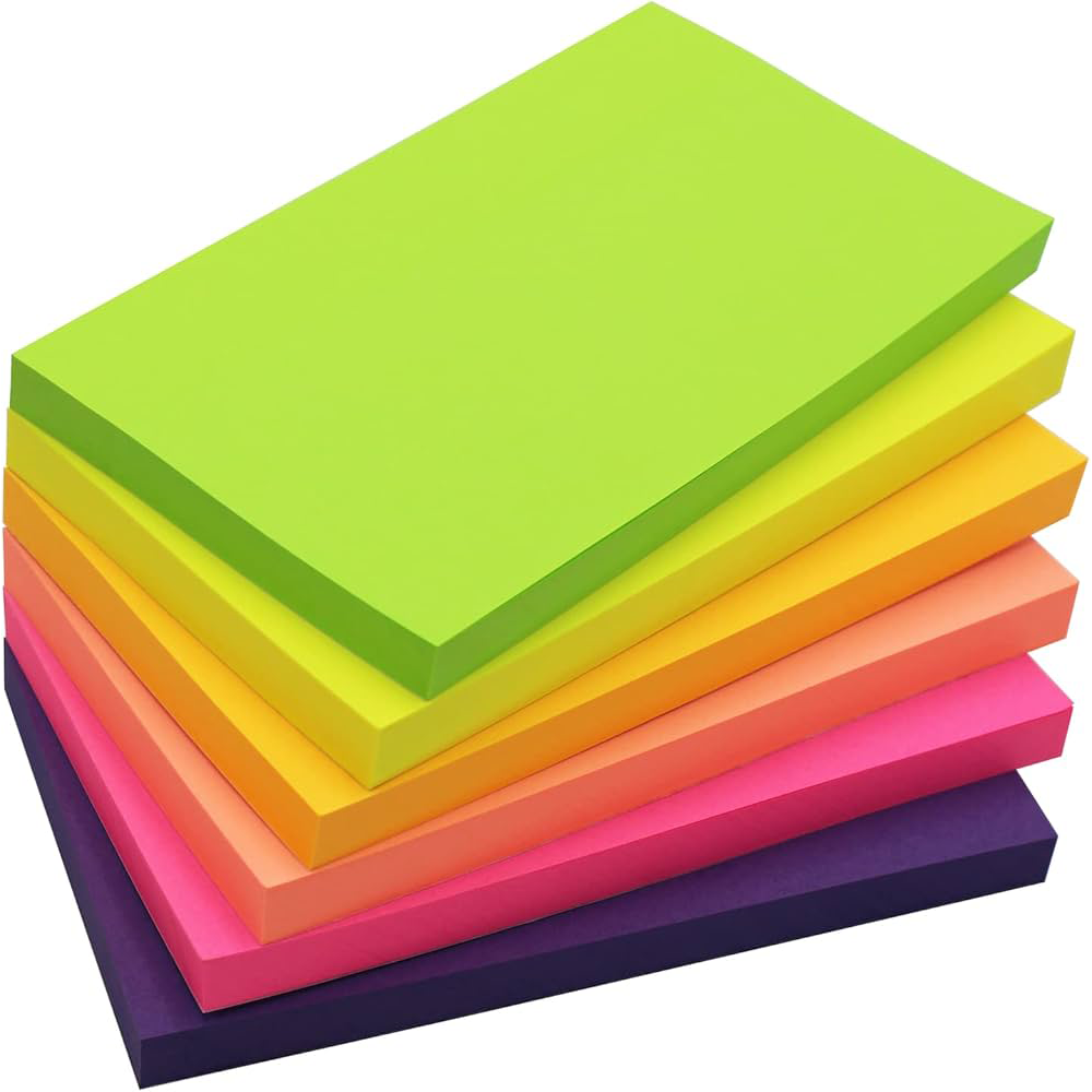 Bright Colored Sticky Notes 3X3 / 3x4 / 3x5 Inch